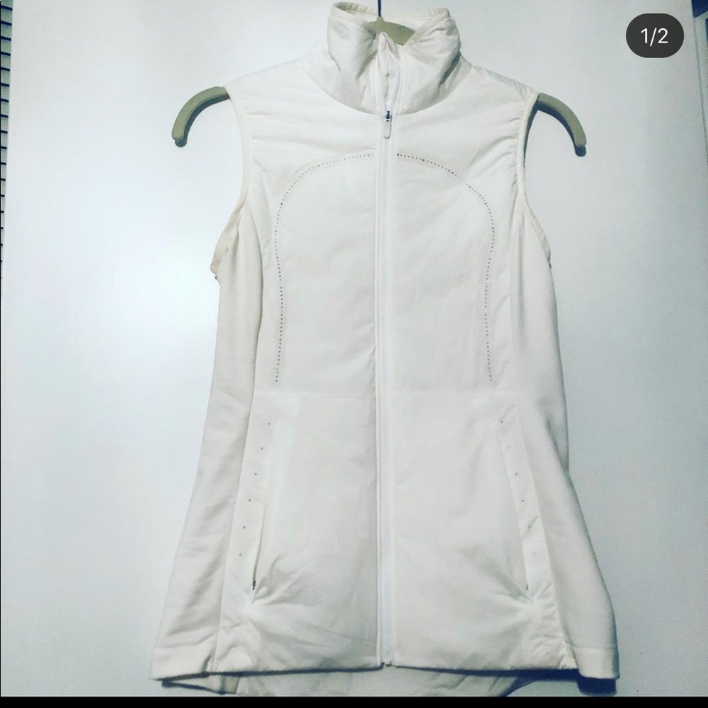 lululemon white running vest